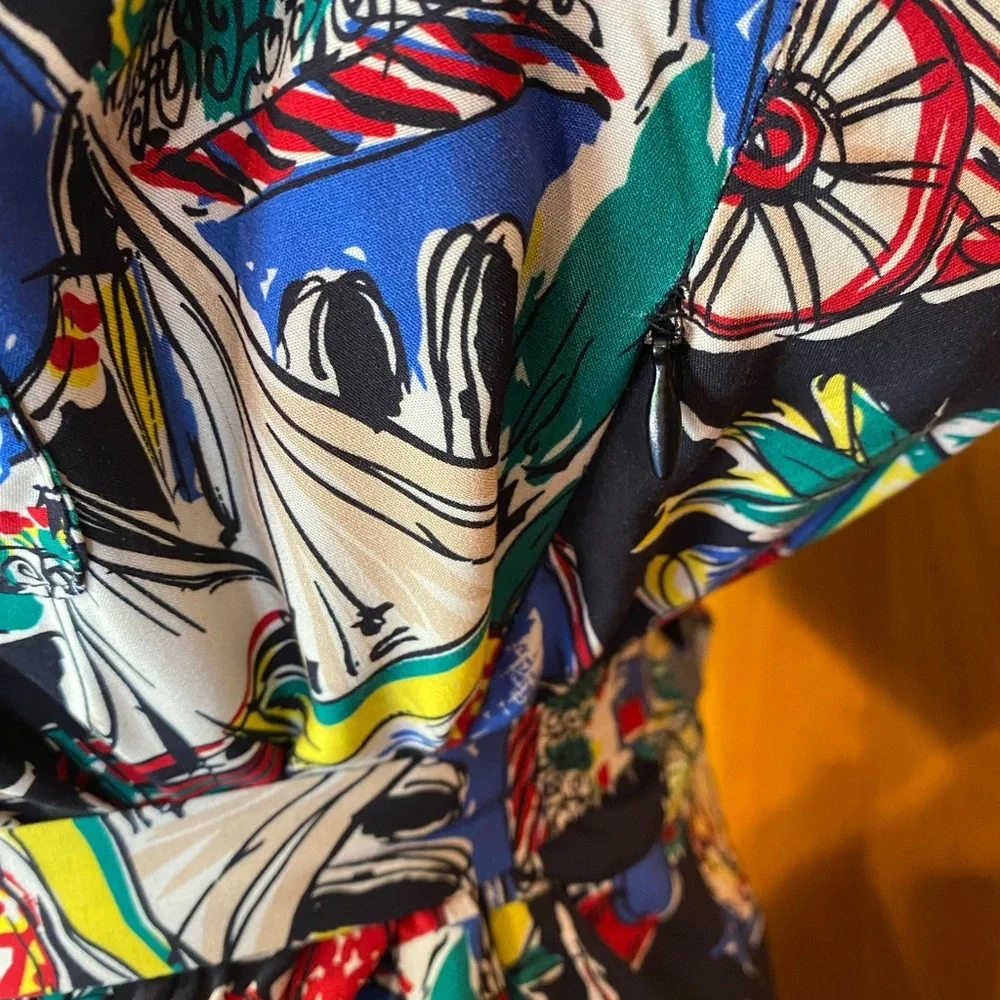 RETROSPEC’D “EVITA” FORTIES RAYON PEARL HABOR DRESS PINUP VINTAGE STYLE - Picture 11 of 13